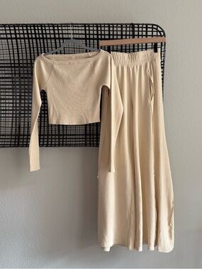 Free people Go To Long Sleeve Set ribbed